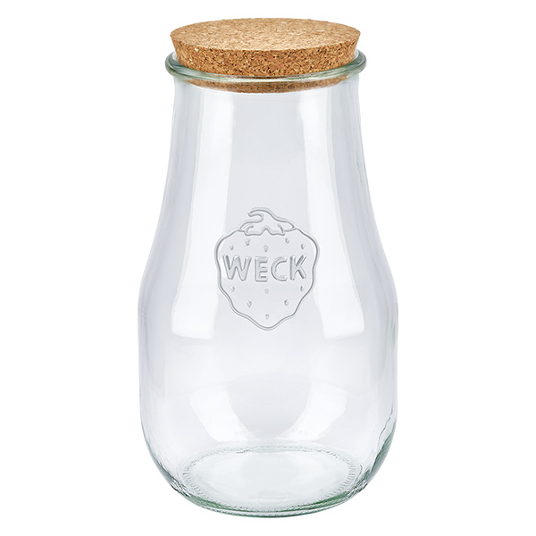 2700ml s&#322;oik tulipan WECK RR100 z korkiem naturalny