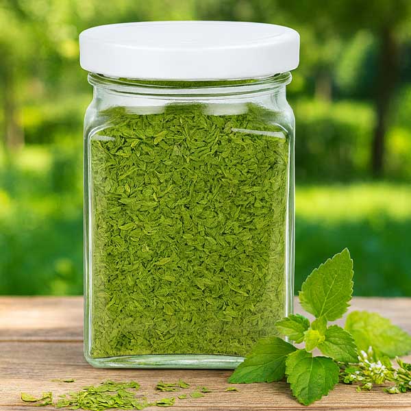 260 ml szklane opakowanie czworokątne z pokrywką BasicSeal w kolorze białym UN..