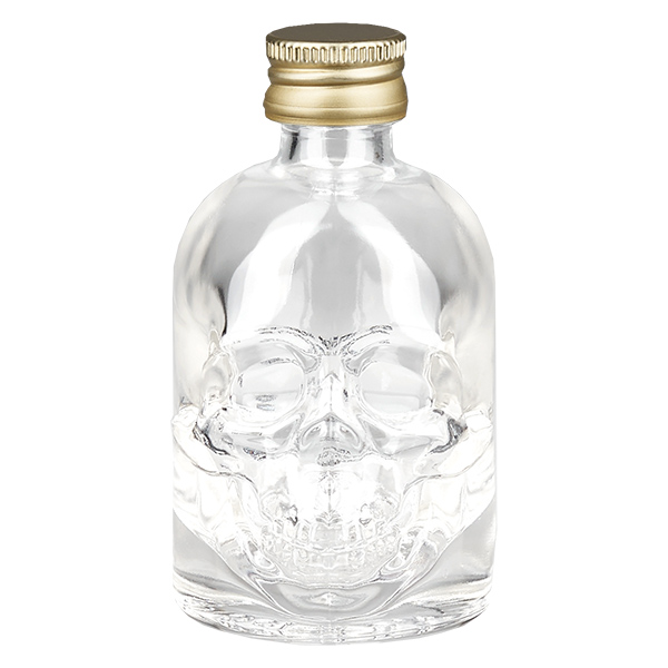 Szklana butelka 50 ml Hector i z&#x142;ota zakr&#x119;tka UNiTWIST®