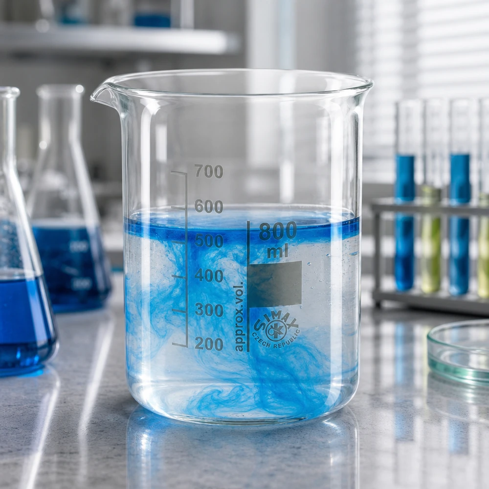Zlewka ze szkła borokrzemianowego 800 ml o niskiej formie i stabilnej konstrukcji do profesjonalnej pracy laboratoryjnej