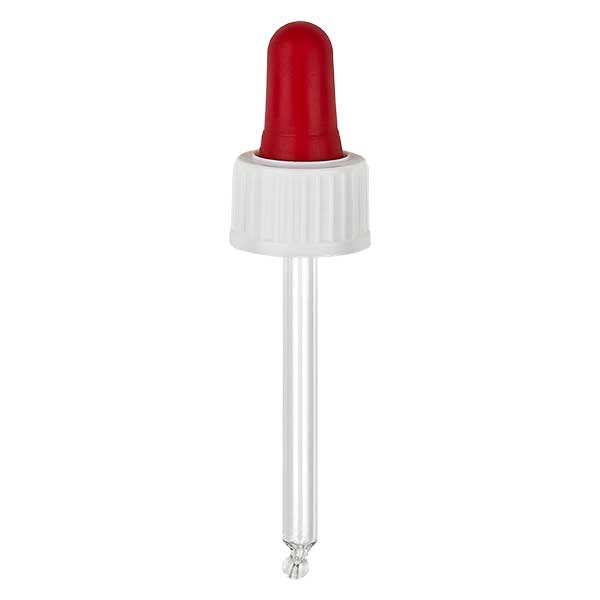 Nasadka do pipet biała/czerwona DIN18, standardowa długość pipety 53,5 mm. Nie przepuszcza alkoholu. Do ApoGlas® 10 ml brązowa, niebieska, zielona(+++); przezroczysta(++) z gwintem 18 mm. Nasadka do pipet biała/czerwona DIN18, standardowa długość pipety 53,5 mm. Nie przepuszcza alkoholu. Do ApoGlas® 10 ml brązowa, niebieska, zielona(+++); przezroczysta(++) z gwintem 18 mm.