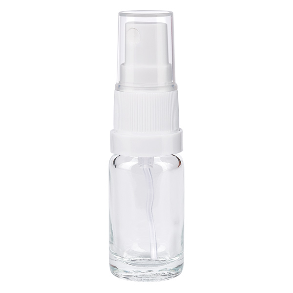 10 ml butelka ze spryskiwaczem biała/przezroczysta STD ClearLine UT18/10 10 ml butelka ze spryskiwaczem biała/przezroczysta STD ClearLine UT18/10
