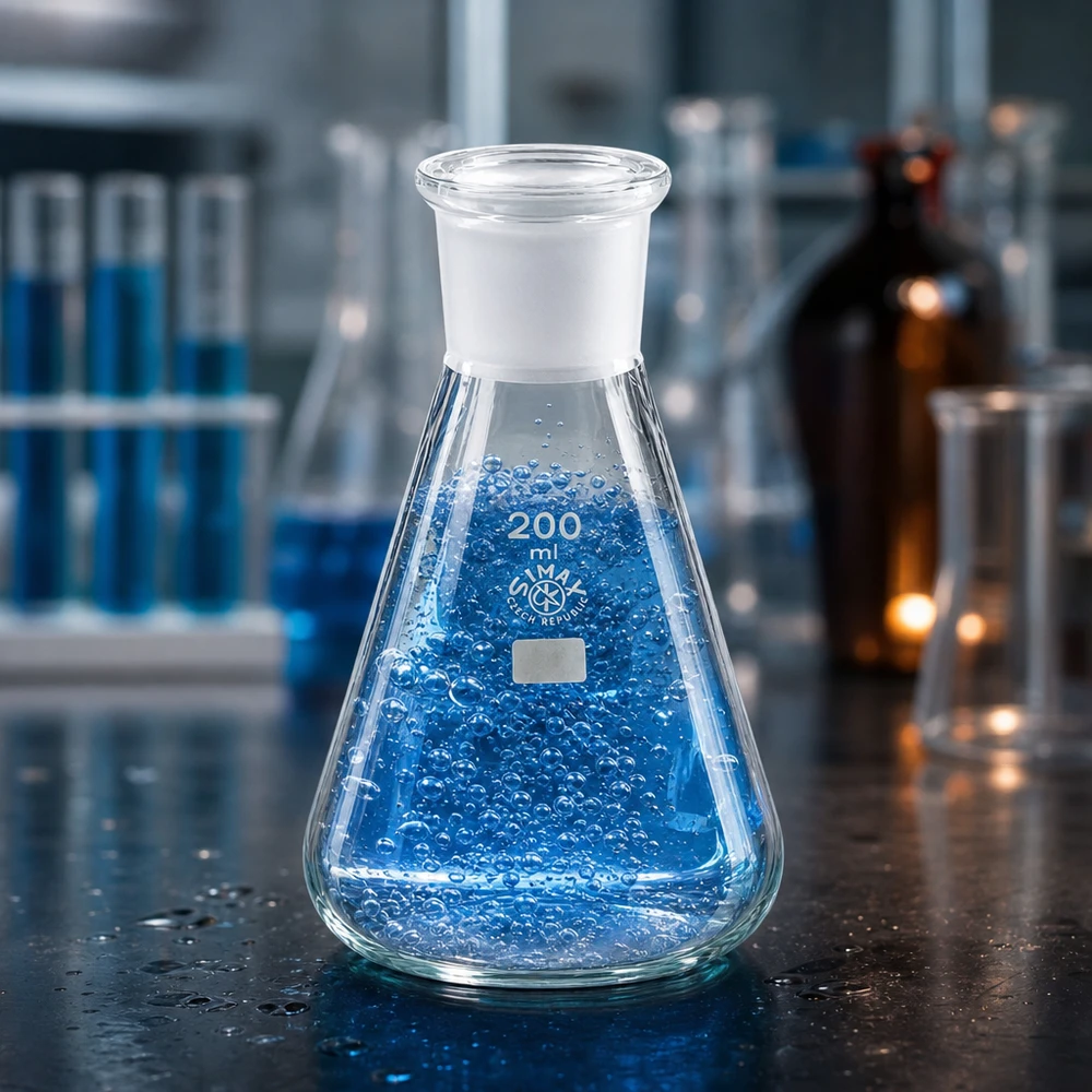 Kolba Erlenmeyera 200 ml ze standardowym szlifowanym złączem (29/32) Kolba Erlenmeyera 200 ml ze standardowym szlifowanym złączem (29/32)