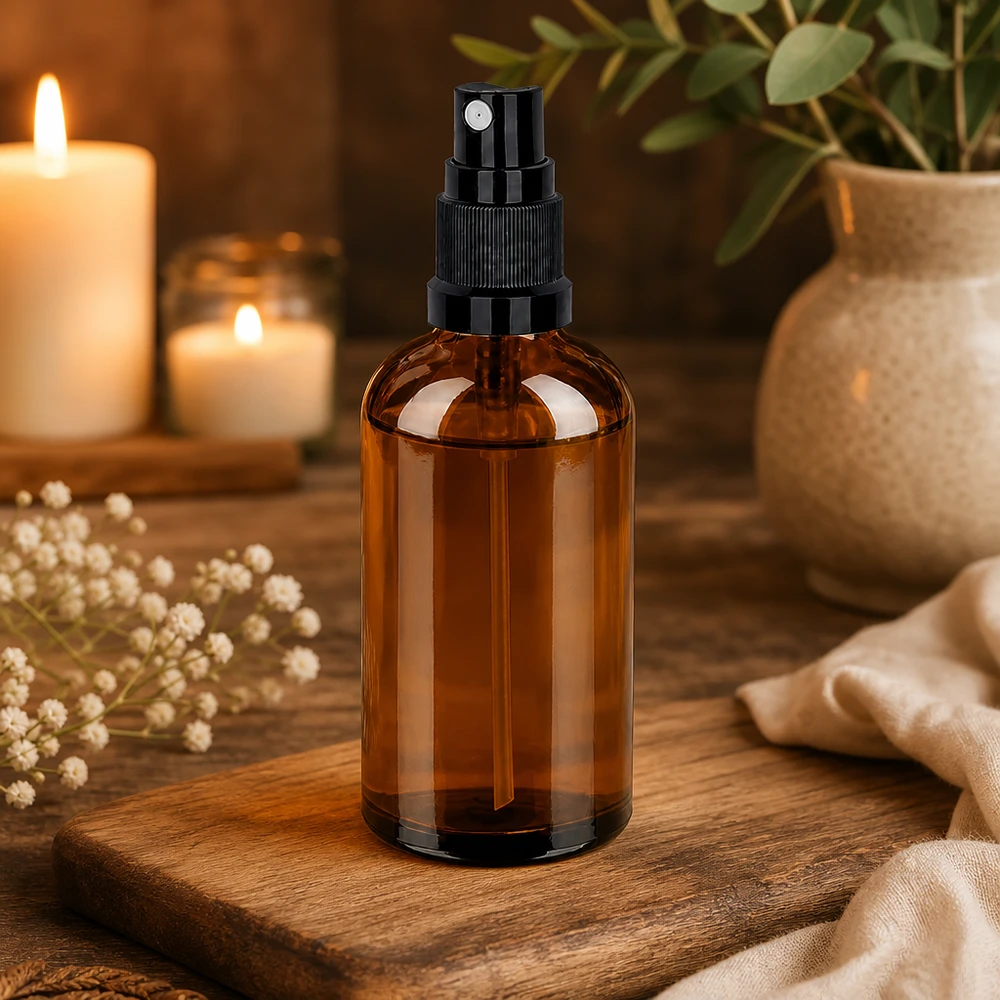 100 ml butelka ze spryskiwaczem czarna STD BrownLine UT18/100 Butelka z rozpylaczem BrownLine 100 ml z gwintem STD UT18 do precyzyjnego dozowania płynów