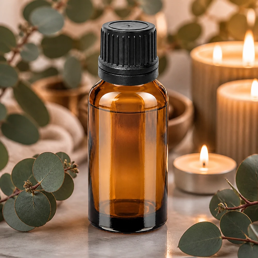 20 ml butelka z kroplomierzem 1 mm czarna OV BrownLine UT18/20 Wysokiej jakości butelka z zakraplaczem o pojemności 20 ml wykonana z bursztynowego szkła chroniącego przed promieniowaniem UV z czarną nakrętką z zabezpieczeniem przed manipulacją.