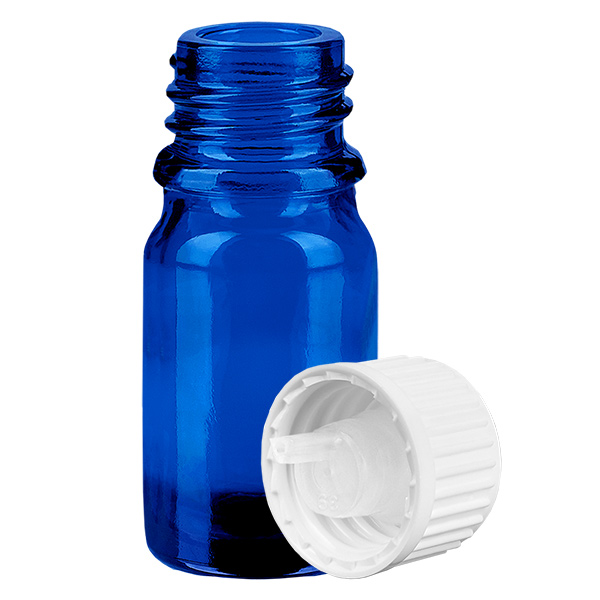 Butelka z zakraplaczem 5 ml 0,9 mm biała STD BlueLine UT18/5