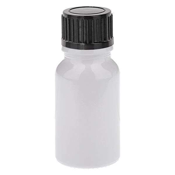 Butelka 10 ml, zakrętka 11 mm, czarna, standardowa WhiteLine UT18/10 Butelka 10 ml, zakrętka 11 mm, czarna, standardowa WhiteLine UT18/10