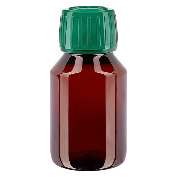 Butelka PET 50 ml z zieloną nakrętką OV Butelka PET 50 ml z zieloną nakrętką OV