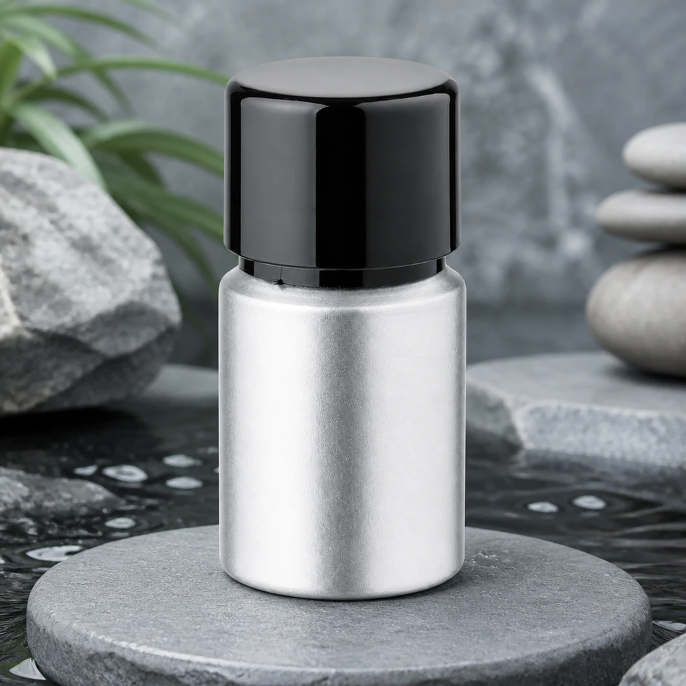 Butelka z barwionego aluminium o pojemności 10 ml z matowym wykończeniem - idealna do perfum i aromaterapii
