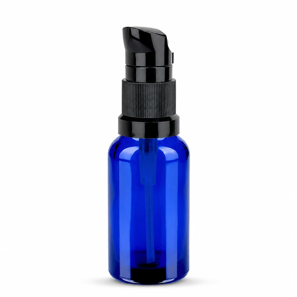 Butelka z pompką 20 ml czarna STD BlueLine UT18/20 Butelka z pompką 20 ml czarna STD BlueLine UT18/20 - kompaktowy rozmiar do podróży