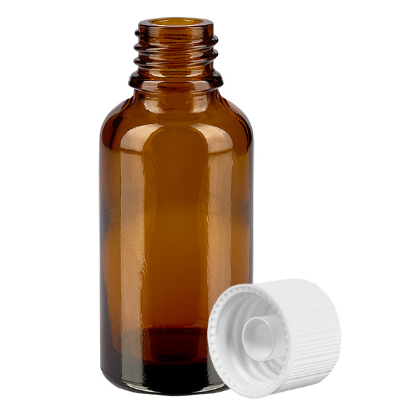 Butelka 30 ml 11 mm SV bia&#322;a STD BrownLine UT18/30