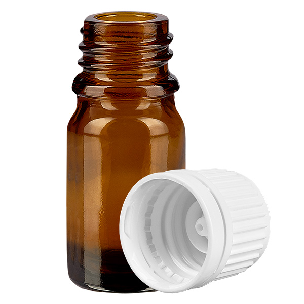 Butelka 5 ml 11 mm SV bia&#322;a OV BrownLine UT18/5