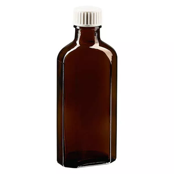 100 ml Brązowa zakrętka Meplat z wkładką z pianki PE 100 ml Brązowa zakrętka Meplat z wkładką z pianki PE