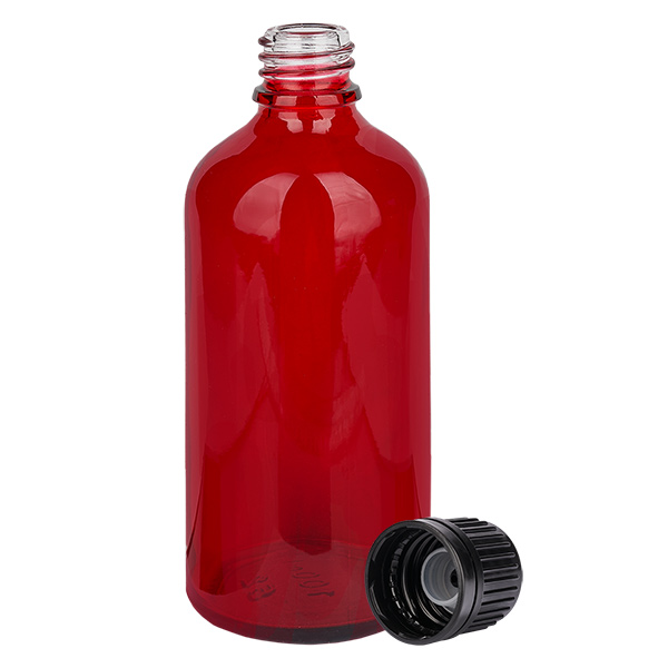 Butelka 100ml (globulka) 3mm GR s. OV RedL. UT18/100