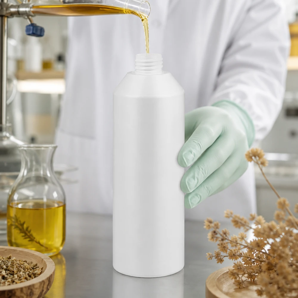 Butelka apteczna 250 ml z HDPE, biała, bez zamknięcia, przeznaczona do profesjonalnych laboratoriów