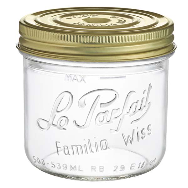 539ml Sturzglas "Familia Wiss" 2-teiliges Deckelsystem Le Pa 539ml Sturzglas "Familia Wiss" 2-teiliges Deckelsystem Le Pa