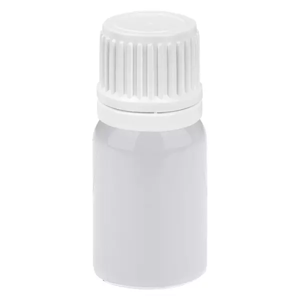 Butelka z zakraplaczem 5 ml, 0,7 mm, białe zamknięcie zabezpieczające przed manipulacją WhiteLine UT18/5 Butelka z zakraplaczem 5 ml, 0,7 mm, białe zamknięcie zabezpieczające przed manipulacją WhiteLine UT18/5