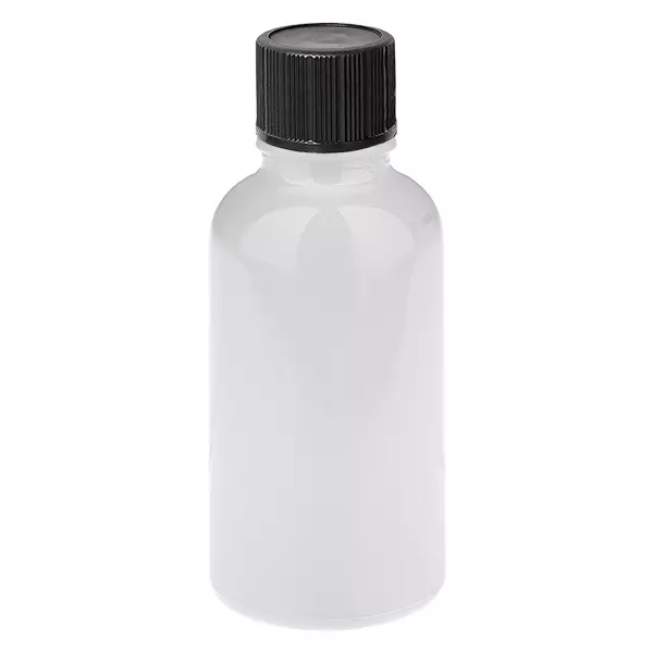 Butelka z zakraplaczem 30 ml, 1 mm, czarna, standardowa z zabezpieczeniem przed dziećmi WhiteLine UT18/30