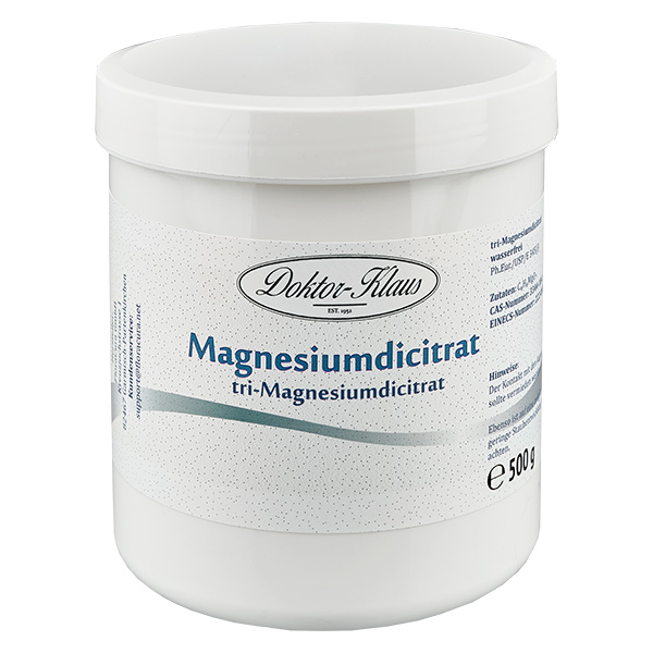 500 g bezwodnego dicytrynianu trójmagnezowego Doktor-Klaus 500 g bezwodnego dicytrynianu trójmagnezowego Doktor-Klaus