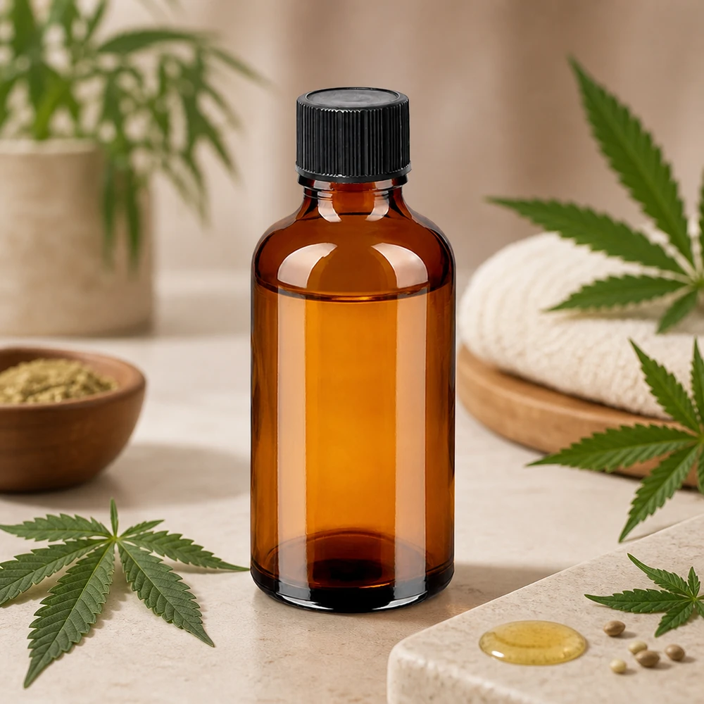 50 ml butelka z kroplomierzem 1 mm czarna STD BrownLine UT18/50 Butelka z zakraplaczem 50 ml wykonana z bursztynowego szkła chroniącego przed promieniowaniem UV z precyzyjnym otworem dozującym 1 mm