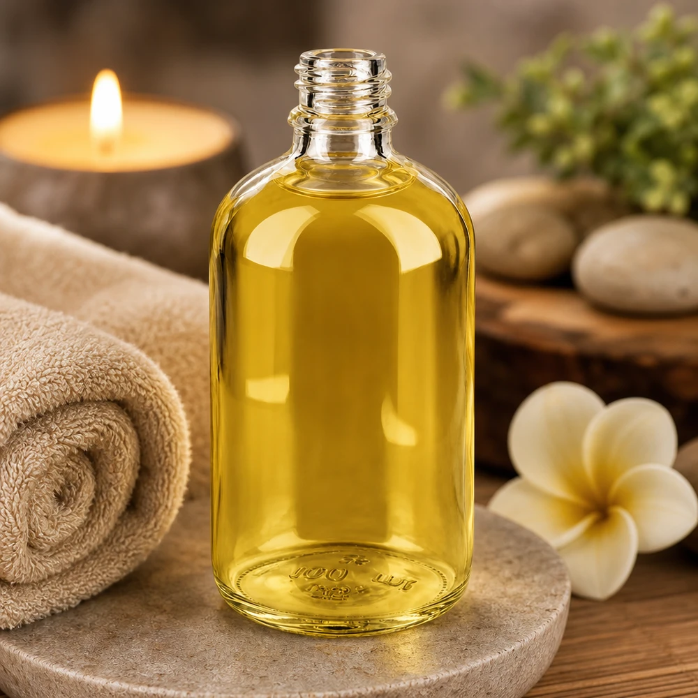 Butelka z przezroczystego szkła 100ml DIN 18 Butelka aptekarska ApoGlas 100 ml w kolorze bursztynowo-żółtym do substancji wrażliwych na światło