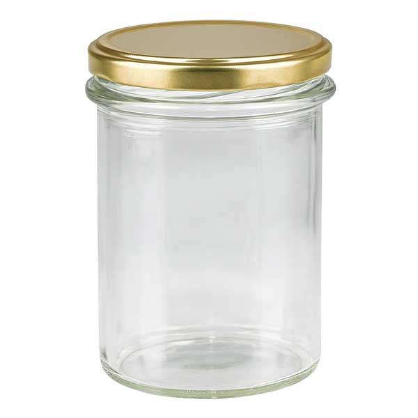 Słoik z pokrywką BasicSeal, złoty UNiTWIST, 230 ml