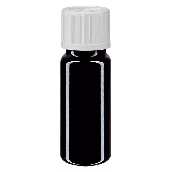 Butelka apteczna viol. 10ml zakrętka biała KiSi St Butelka apteczna viol. 10ml zakrętka biała KiSi St