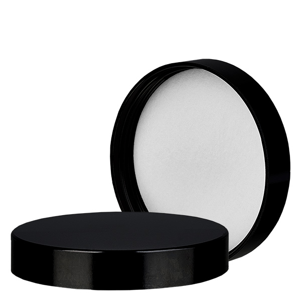 Zakr&#281;tka bakelitowa czarna, gwint 63mm/R3 ApoGlas. Farmaceutyczna jako&#347;&#263; produkcji UE. Np. do szklanego s&#322;oika 180 ml (art. 1002401).