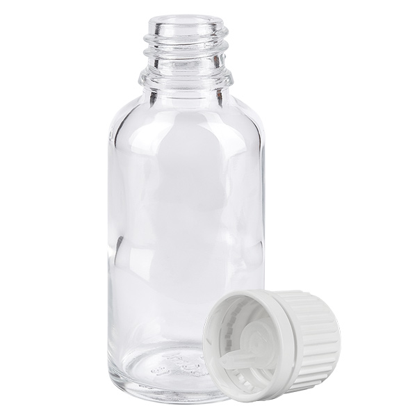 Butelka z kroplomierzem 30 ml 0,7 mm biała OV ClearLine UT18/30 Butelka z kroplomierzem 30 ml 0,7 mm biała OV ClearLine UT18/30