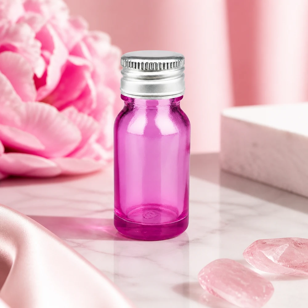 10 ml szklana butelka z otworem 11 mm w kolorze fioletowym do precyzyjnego dozowania esencji i nalewek