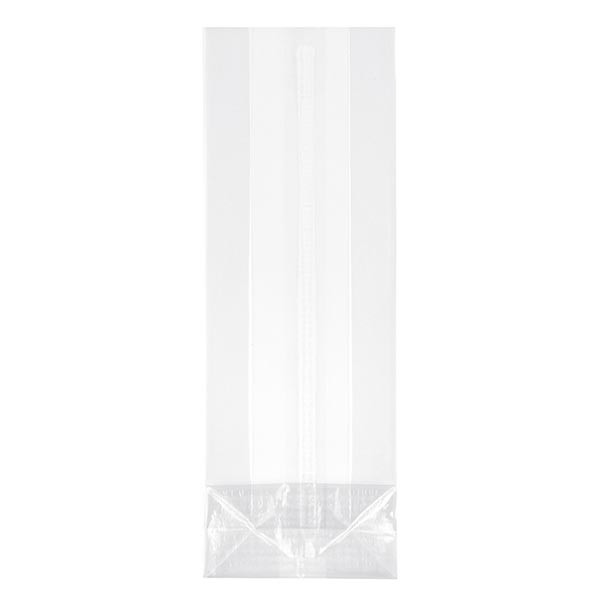 Worek dolny z uszczelnionym szwem (opakowanie 100 szt.) 90x280mm. Wykonane z przezroczystego PP. Bezpieczne dla &#380;ywno&#347;ci. Z blokowanym dnem i zgrzewem. Grubo&#347;&#263; 40 &#181;m.