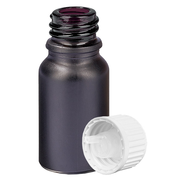 Butelka z zakraplaczem 10 ml 0,9 mm biała STD BlackLine UT18/10 Butelka z zakraplaczem 10 ml 0,9 mm biała STD BlackLine UT18/10