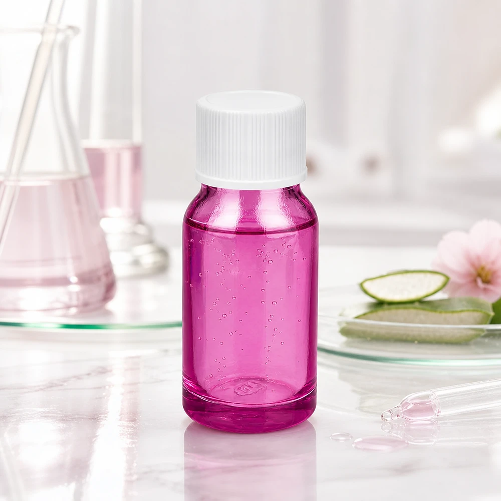Butelka 10 ml z zakrętką 11 mm, biała, standardowa PurpleLine UT18/10 Kompaktowa butelka o pojemności 10 ml w obudowie PurpleLine z białą nakrętką SV do zastosowań mobilnych