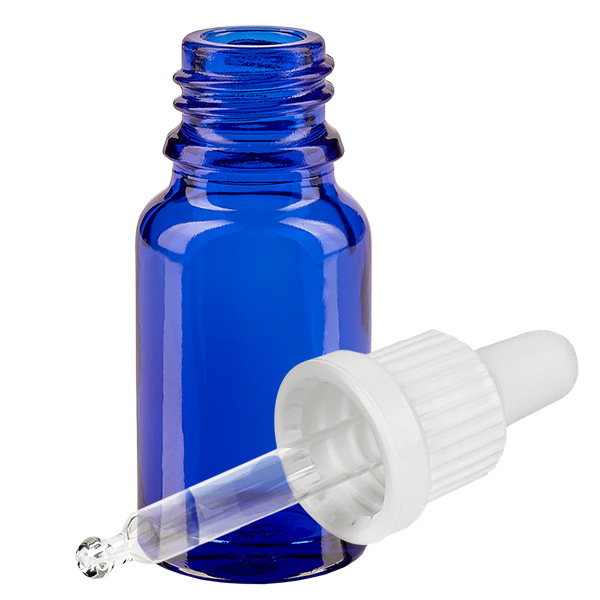 Butelka do lek&#243;w p&#322;ynnych 10 ml bia&#322;a OV BlueLine UT18/10