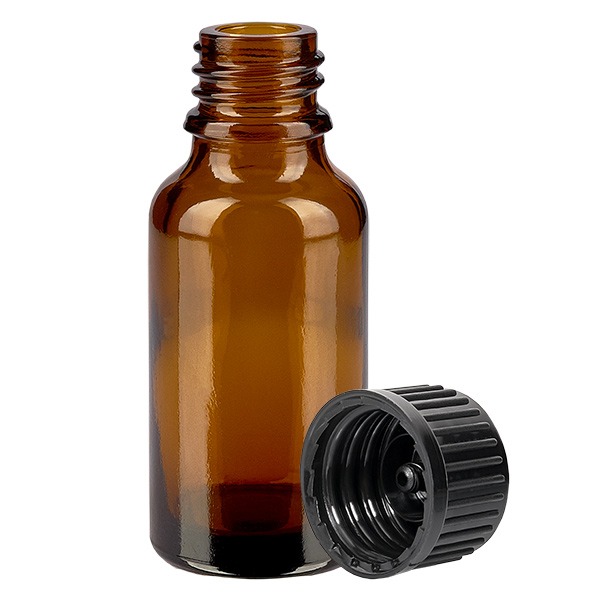 Butelka 20 ml, 11 mm SV, czarna STD BrownLine UT18/20