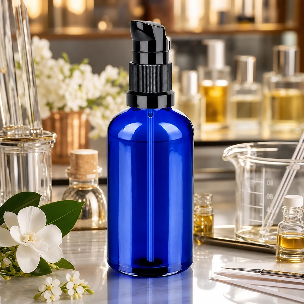 100 ml butelka z pompką czarna STD BlueLine UT18/100
