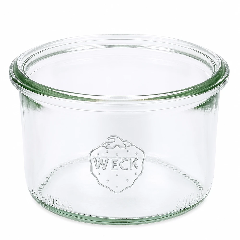 Słoik WECK 200ml RR80 do konserwowania i puszkowania z logo WECK