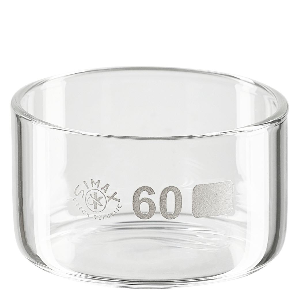 Naczynie do krystalizacji 60 ml bez dziobka Borokrzemianowe Naczynie do krystalizacji 60 ml bez dziobka Borokrzemianowe