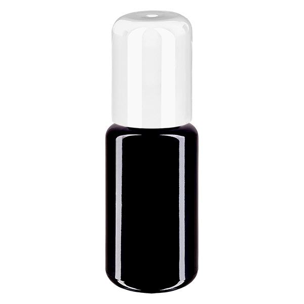 Butelka apteczna viol. 20ml nakrętka roll-on biała Butelka apteczna viol. 20ml nakrętka roll-on biała