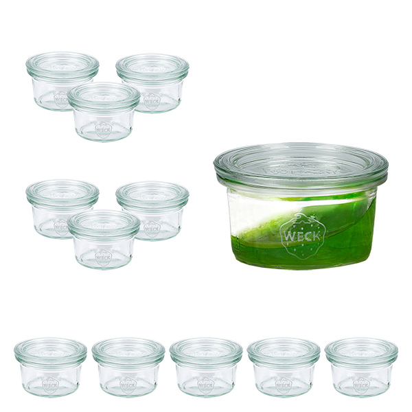 Zestaw 12 słoików Weck 50 ml słoiki z pokrywkami Zestaw 12 słoików Weck 50 ml słoiki z pokrywkami