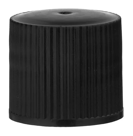 Zakrętka 16,8x17,2 mm, gwint GL18, PE czarny z uszczelką Zakrętka 16,8x17,2 mm, gwint GL18, PE czarny z uszczelką