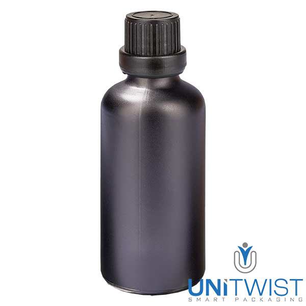 Butelka z zakraplaczem 50 ml 2 mm OV BlackL. UT18/50 Butelka z zakraplaczem 50 ml 2 mm OV BlackL. UT18/50