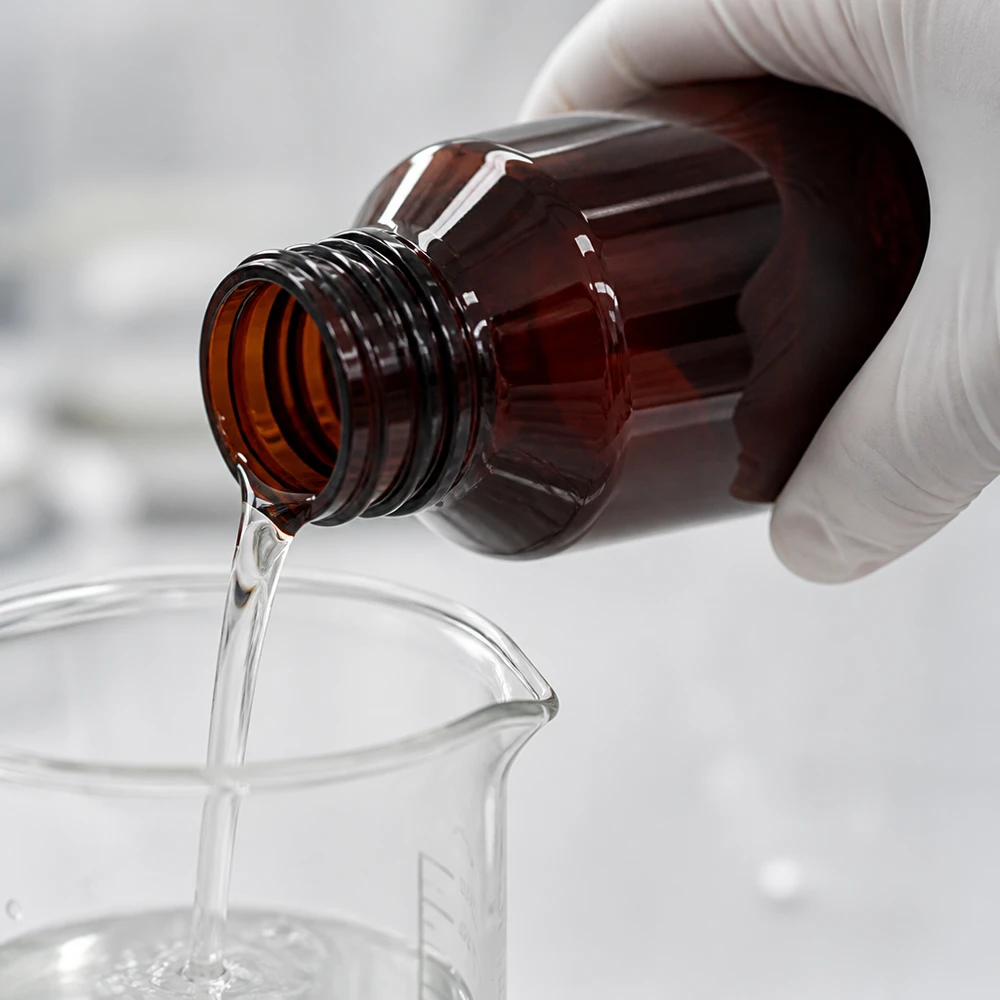 Butelka PET 50 ml z czarną nakrętką OV Braunglasoptik PET Flasche 50ml mit breitem Schraubverschluss für lichtempfindliche Lösungen