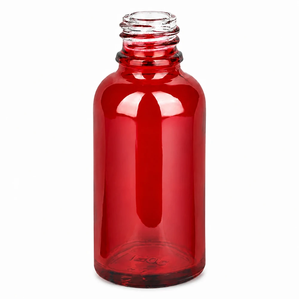 Butelka apteczna 30 ml RedLine UT18/30 UNiTWIST 30 ml czerwona butelka apteczna RedLine UT18/30 UNiTWIST wykonana z wysokiej jakości szkła do leków