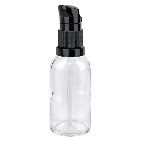 Butelka z pompką 30 ml czarna STD ClearLine UT18/30 Butelka z pompką 30 ml czarna STD ClearLine UT18/30