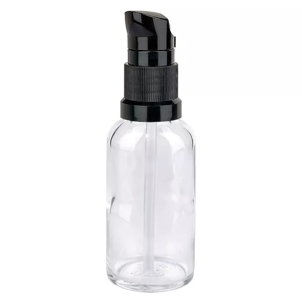 Butelka z pompką 30 ml czarna STD ClearLine UT18/30 Butelka z pompką 30 ml czarna STD ClearLine UT18/30