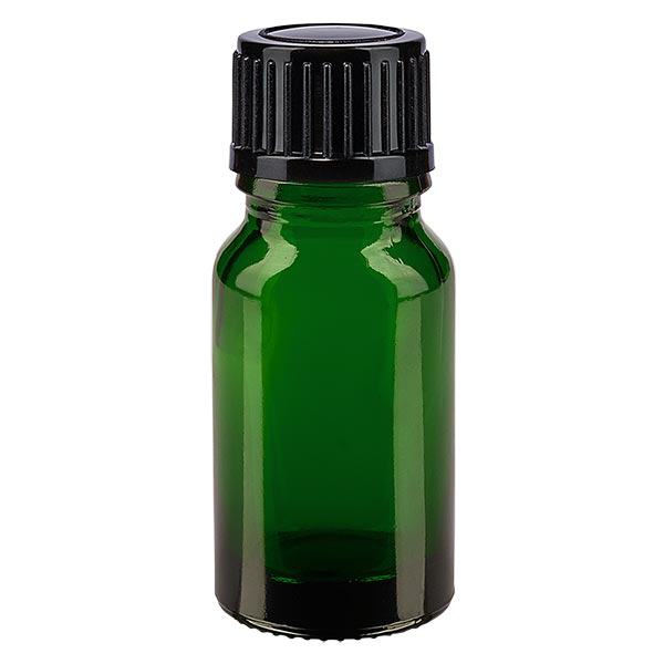 Butelka apteczna zielona 10ml zakrętka czarna szt. Butelka apteczna zielona 10ml zakrętka czarna szt.