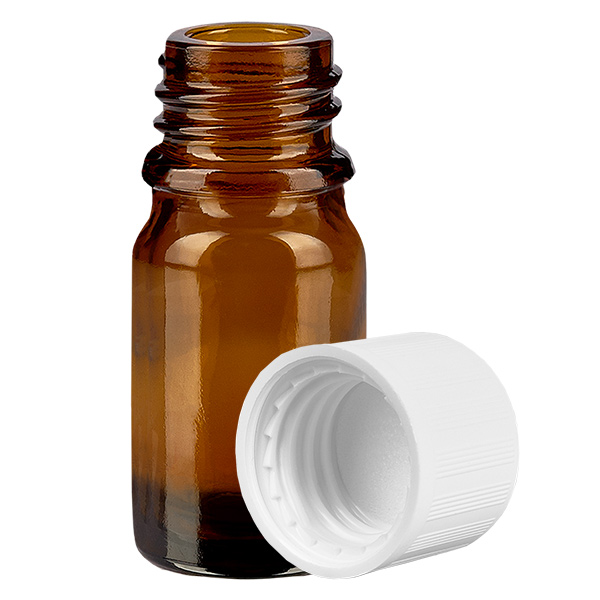 Butelka 5 ml 11 mm SV bia&#322;a STD KiSi BrownLine UT18/5