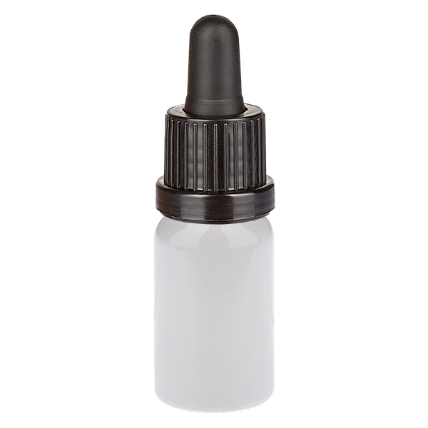 Butelka z pipetą 10 ml, czarna, zamknięcie zabezpieczające WhiteLine UT18/10 Butelka z pipetą 10 ml, czarna, zamknięcie zabezpieczające WhiteLine UT18/10