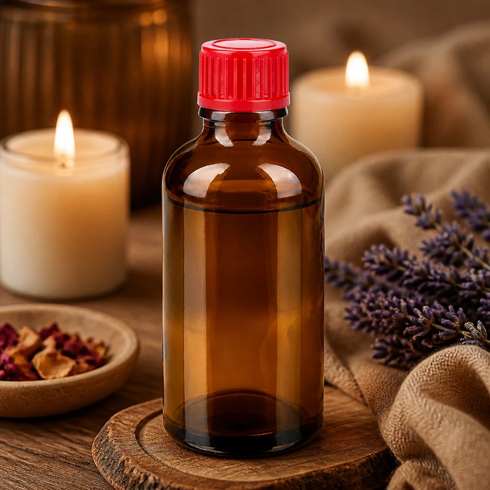 Kompaktowa szklana butelka BrownLine 50 ml z zakrętką SV do zastosowań farmaceutycznych